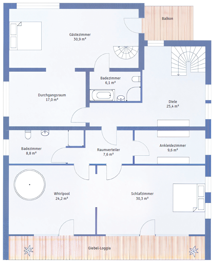 Grundriss Obergeschoss